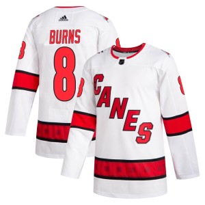 Brent Burns Men's Adidas Carolina Hurricanes Authentic White 2020/21 Away Jersey