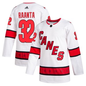 Antti Raanta Men's Adidas Carolina Hurricanes Authentic White 2020/21 Away Jersey