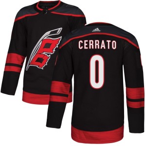 Charlie Cerrato Men's Adidas Carolina Hurricanes Authentic Black Alternate Jersey