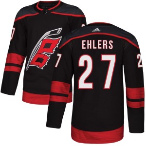 Nikolaj Ehlers Men's Adidas Carolina Hurricanes Authentic Black Alternate Jersey