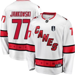 Mark Jankowski Youth Fanatics Branded Carolina Hurricanes Premier White Breakaway Away 2026 Stanley Cup Final Jersey