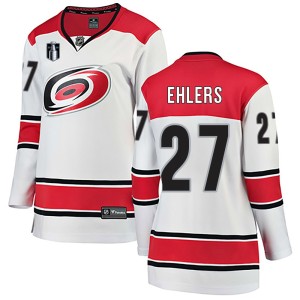 Nikolaj Ehlers Women's Fanatics Branded Carolina Hurricanes Breakaway White Away 2026 Stanley Cup Final Jersey