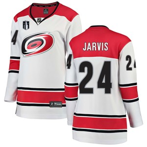 Seth Jarvis Women's Fanatics Branded Carolina Hurricanes Breakaway White Away 2026 Stanley Cup Final Jersey