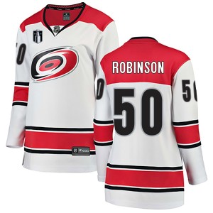 Eric Robinson Women's Fanatics Branded Carolina Hurricanes Breakaway White Away 2026 Stanley Cup Final Jersey