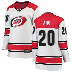 Sebastian Aho Women's Fanatics Branded Carolina Hurricanes Breakaway White Away Jersey