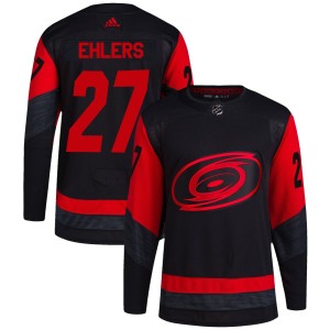 Nikolaj Ehlers Youth Adidas Carolina Hurricanes Authentic Black 2023 Stadium Series Jersey