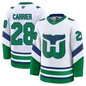 William Carrier Youth Fanatics Carolina Hurricanes Premium White Throwback Jersey