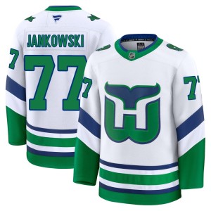 Mark Jankowski Youth Fanatics Carolina Hurricanes Premium White Throwback Jersey