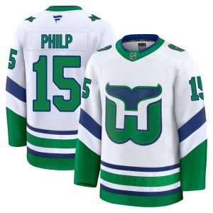 Noah Philp Youth Fanatics Carolina Hurricanes Premium White Throwback Jersey