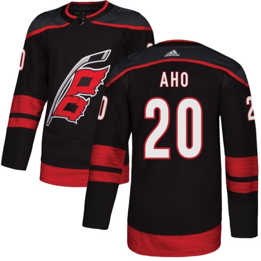 Sebastian Aho Youth Adidas Carolina Hurricanes Authentic Black Alternate Jersey