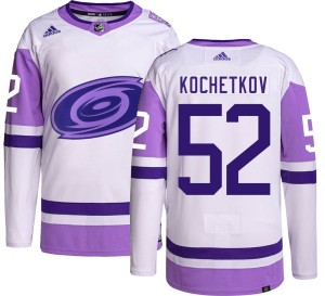 Pyotr Kochetkov Youth Adidas Carolina Hurricanes Authentic Hockey Fights Cancer Jersey