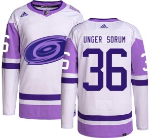 Felix Unger Sorum Youth Adidas Carolina Hurricanes Authentic Hockey Fights Cancer Jersey