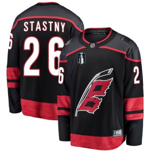 Paul Stastny Men's Fanatics Branded Carolina Hurricanes Breakaway Black Alternate 2026 Stanley Cup Final Jersey