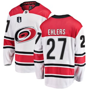 Nikolaj Ehlers Youth Fanatics Branded Carolina Hurricanes Breakaway White Away 2026 Stanley Cup Final Jersey