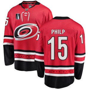 Noah Philp Youth Fanatics Branded Carolina Hurricanes Breakaway Red Home 2026 Stanley Cup Final Jersey