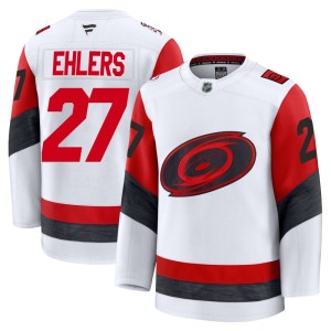 Nikolaj Ehlers Youth Fanatics Carolina Hurricanes Premium White Away 2025 Jersey