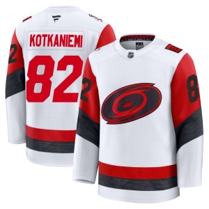Jesperi Kotkaniemi Youth Fanatics Carolina Hurricanes Premium White Away 2025 Jersey
