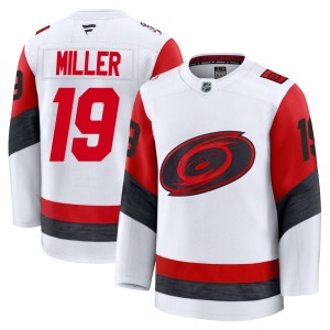 K'Andre Miller Youth Fanatics Carolina Hurricanes Premium White Away 2025 Jersey
