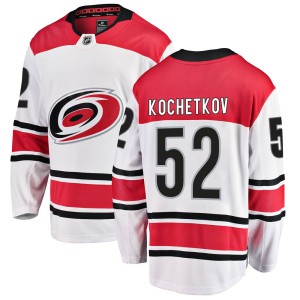 Pyotr Kochetkov Youth Fanatics Branded Carolina Hurricanes Breakaway White Away Jersey