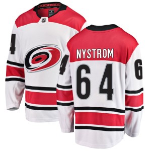 Joel Nystrom Youth Fanatics Branded Carolina Hurricanes Breakaway White Away Jersey