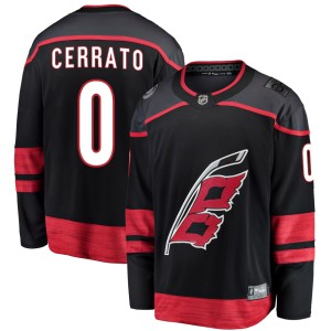 Charlie Cerrato Men's Fanatics Branded Carolina Hurricanes Breakaway Black Alternate Jersey