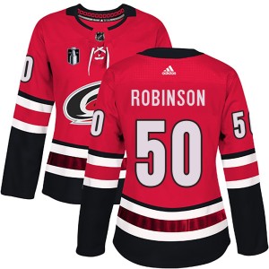 Eric Robinson Women's Adidas Carolina Hurricanes Authentic Red Home 2026 Stanley Cup Final Jersey
