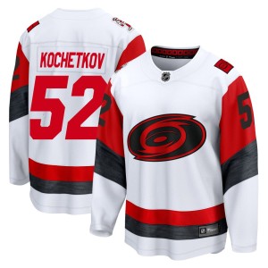 Pyotr Kochetkov Men's Fanatics Carolina Hurricanes Breakaway White Away 2025 Jersey