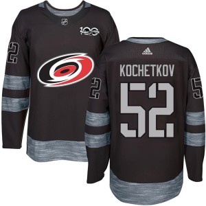 Pyotr Kochetkov Youth Carolina Hurricanes Authentic Black 1917-2017 100th Anniversary Jersey