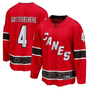 Shayne Gostisbehere Men's Fanatics Branded Carolina Hurricanes Breakaway Red Special Edition 2.0 Jersey