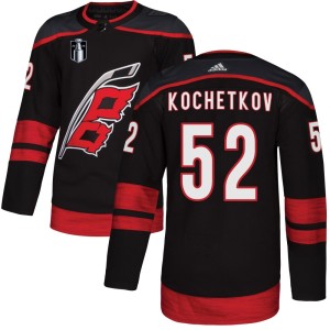 Pyotr Kochetkov Youth Adidas Carolina Hurricanes Authentic Black Alternate 2026 Stanley Cup Final Jersey