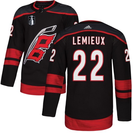 Brendan Lemieux Youth Adidas Carolina Hurricanes Authentic Black Alternate 2026 Stanley Cup Final Jersey