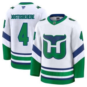 Shayne Gostisbehere Men's Fanatics Carolina Hurricanes Premium White Throwback Jersey