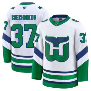 Andrei Svechnikov Men's Fanatics Carolina Hurricanes Premium White Throwback Jersey