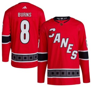 Brent Burns Youth Adidas Carolina Hurricanes Authentic Red Reverse Retro 2.0 Jersey