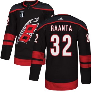Antti Raanta Men's Adidas Carolina Hurricanes Authentic Black Alternate 2026 Stanley Cup Final Jersey